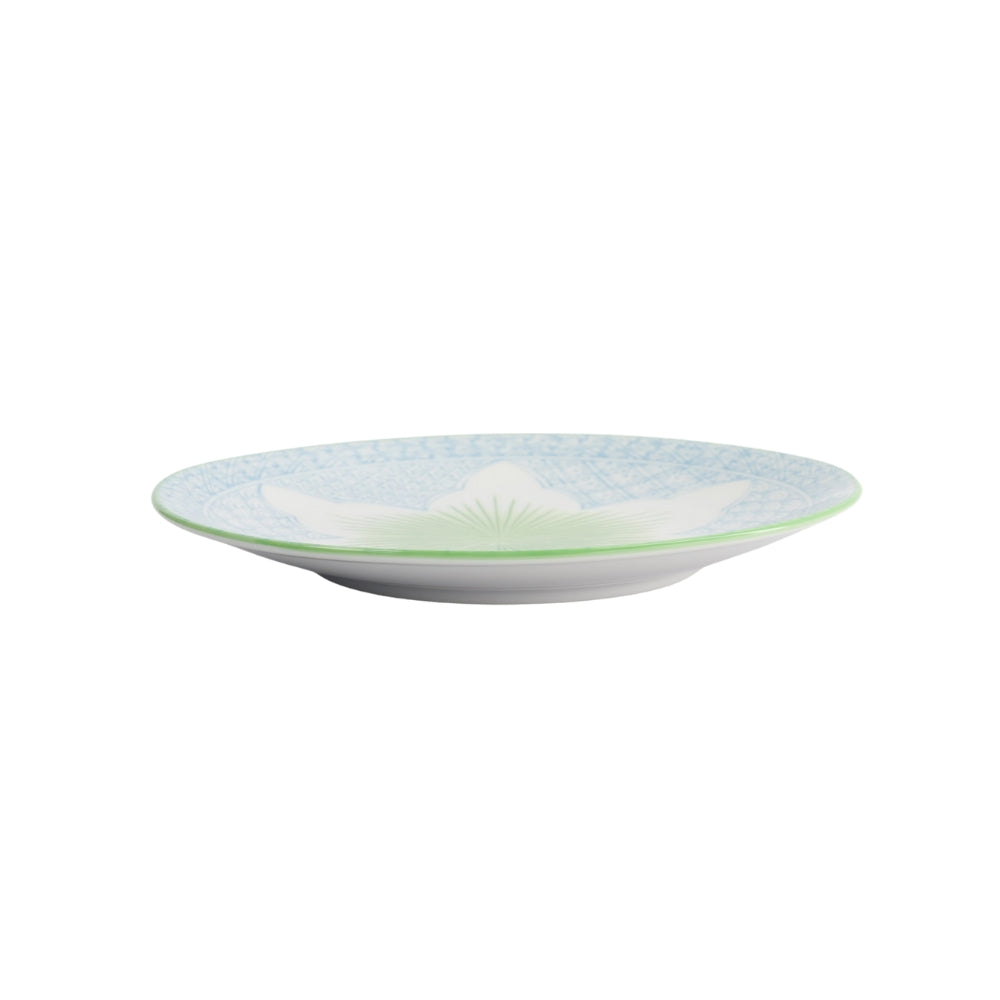 Tokyo Design Studio  Lily Flower tallerken, lyseblå - Ø20 cm.