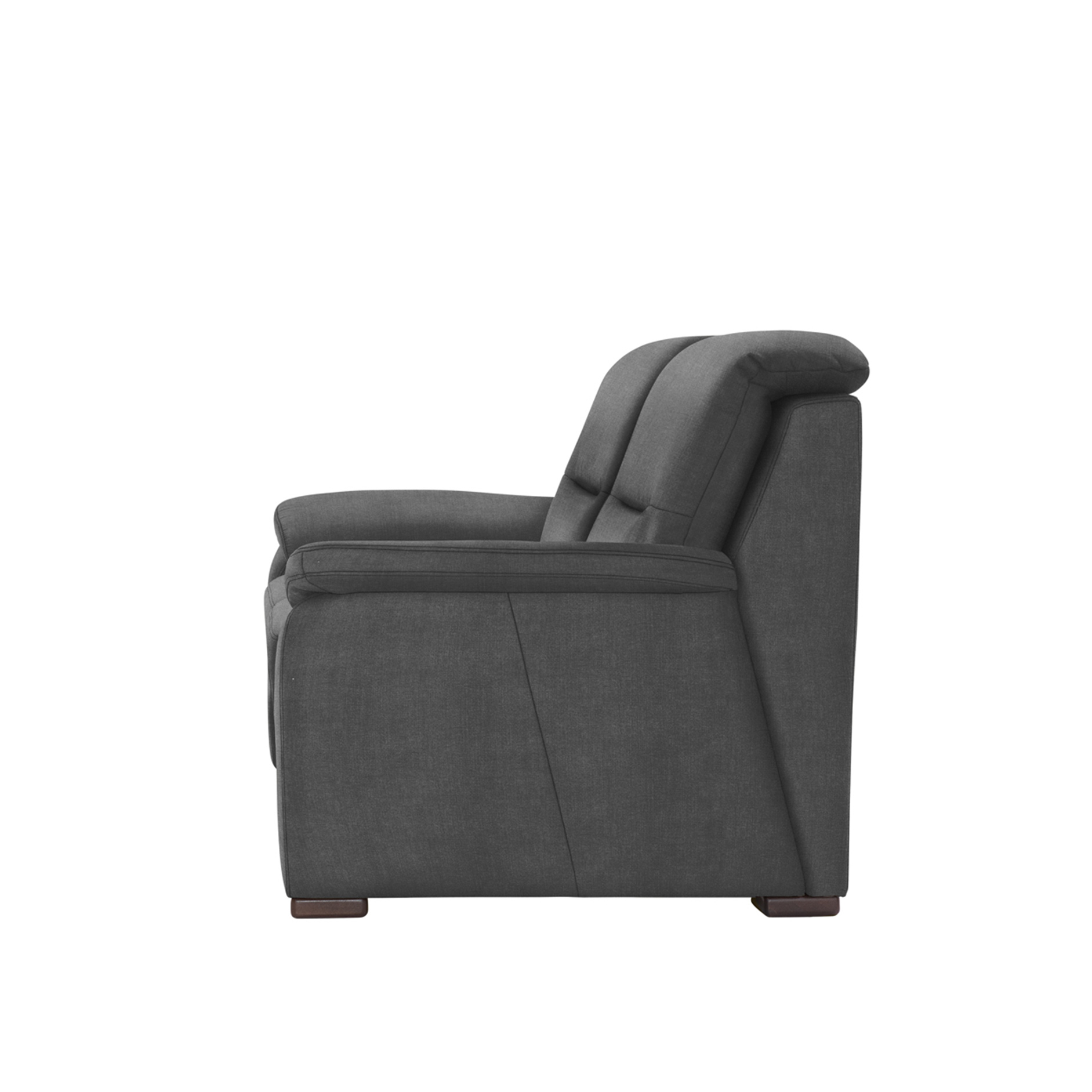 polsterpower 2-Sitzer-Sofa - Miro grau - Basismodell