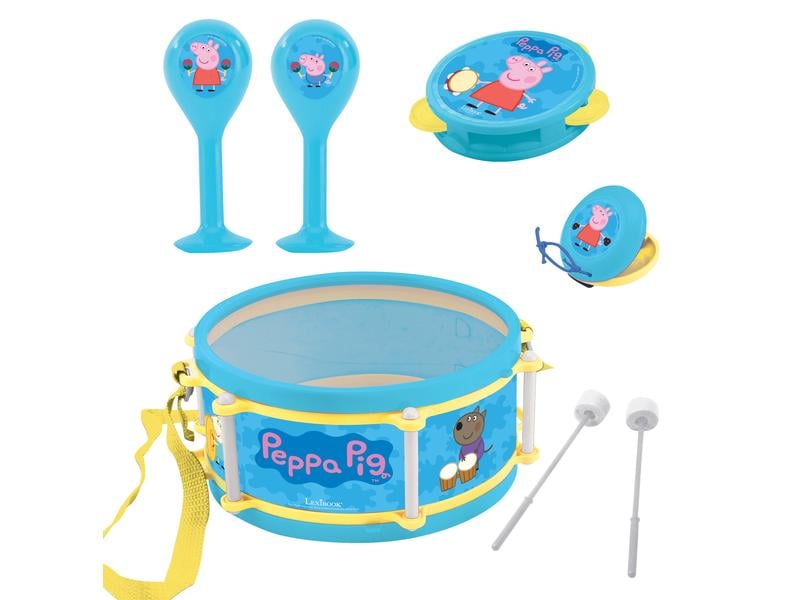 Lexibook Musikinstrument Peppa Wutz 7-teiliges Musikset Spielzeuginstrumente für Kinder