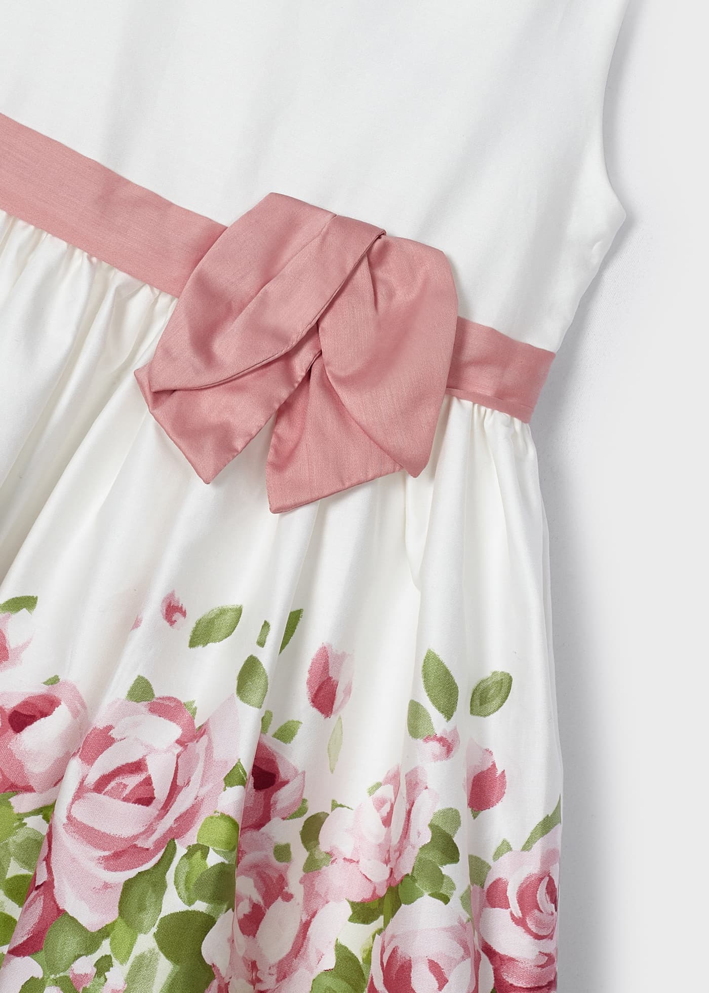 Vestido de algodão estampado para meninas