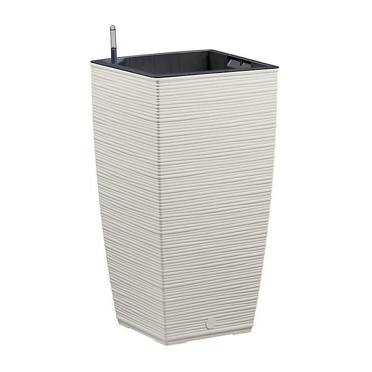 Bac carré Poetic Casa Cosy 3058 gris soie 29,9 x 29,9 x h.57,4 cm