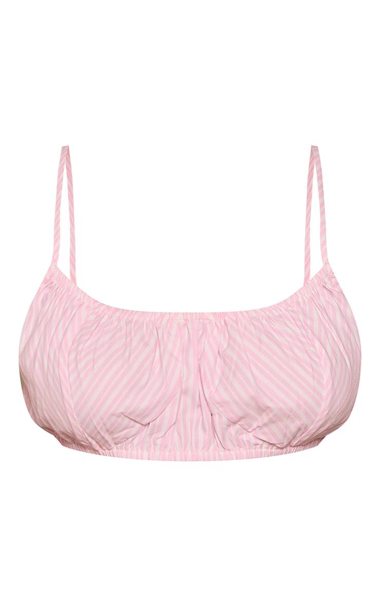 Rose Bébé Haut Bralette Petite À Fines Bretelles Avec Rayures Tennis Ensemble Coordonné