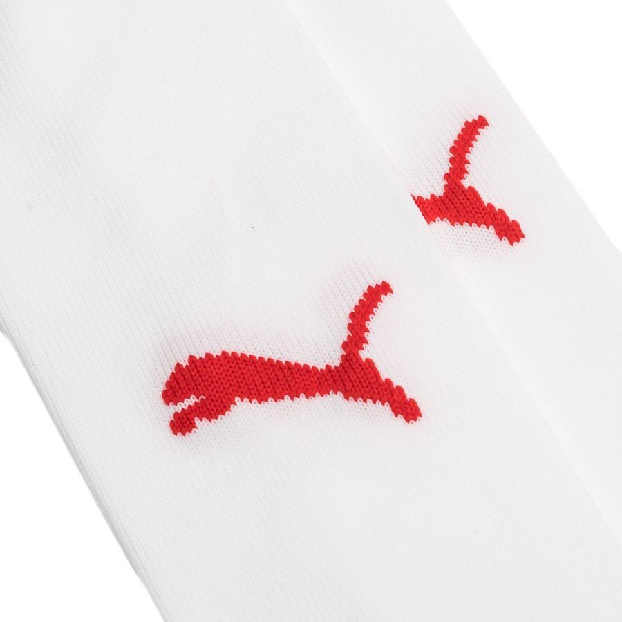PUMA Chaussettes de Football LIGA Core - Blanc/Rouge