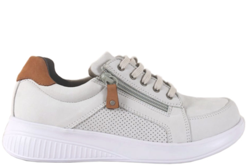 NEW FEET HVID SKO I NUBUCK