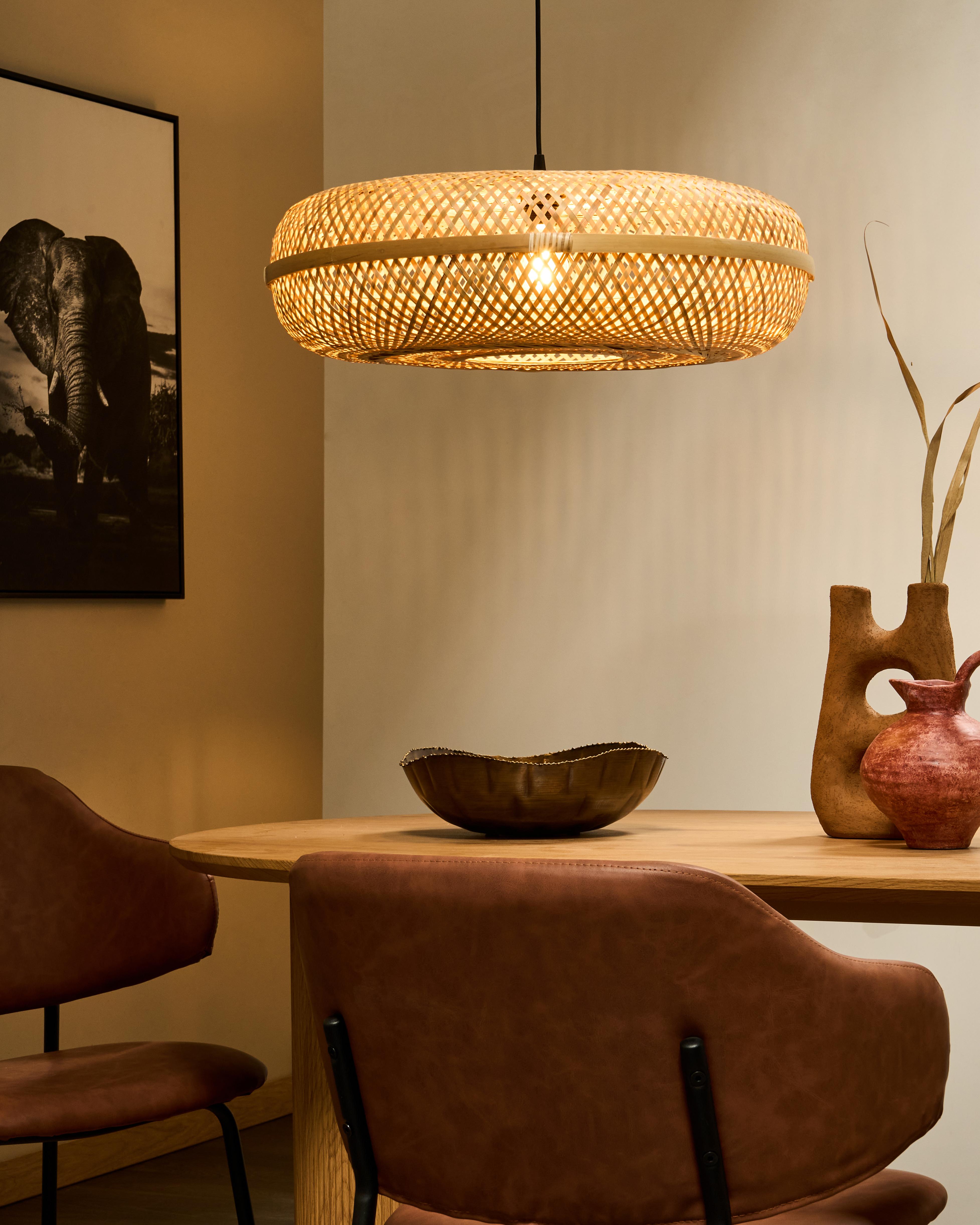 Hanglamp LAJAS Bamboehout Natuurlijk