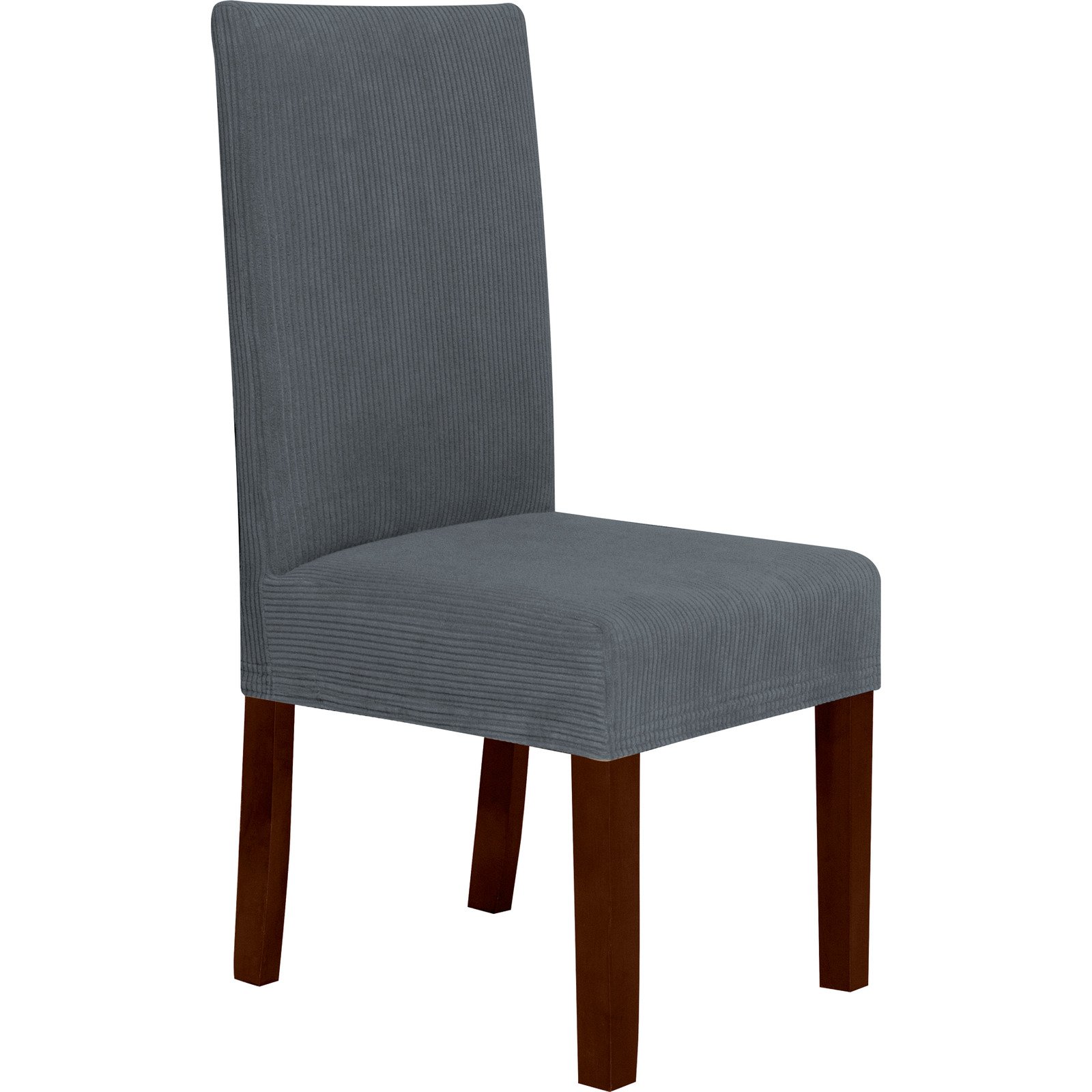Stuhlhusse 2 Stück, velvet bordeaux