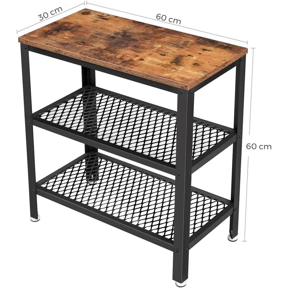 O'DADDY Industriële Wandtafel - Rustiek Bruin - 60x30x60 cm