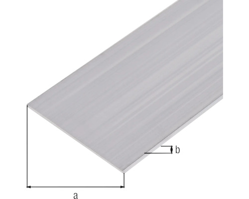 Platte aluminium staaf 70x3 mm, 2m