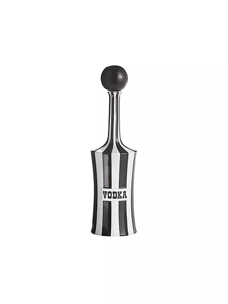 JONATHAN ADLER Vodka Karaffe VICE 1200ml Black / White schwarz