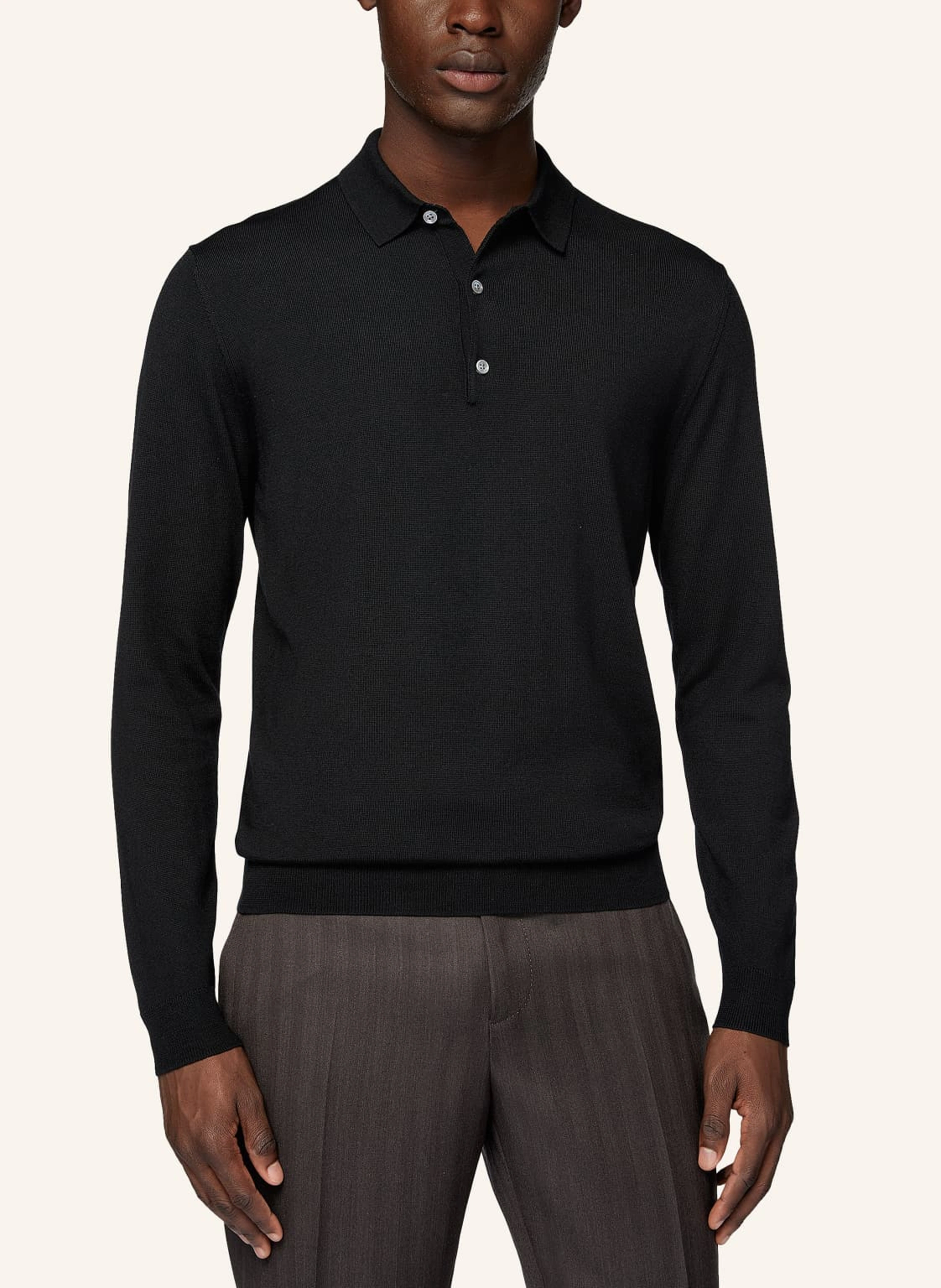 BOGGI MILANO Strick-Poloshirt