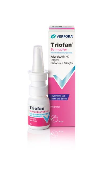 TRIOFAN Schnupfen ohne Konservierungsmittel Dosierspray für Erwachsene und Kinder Dosierspr 10 ml