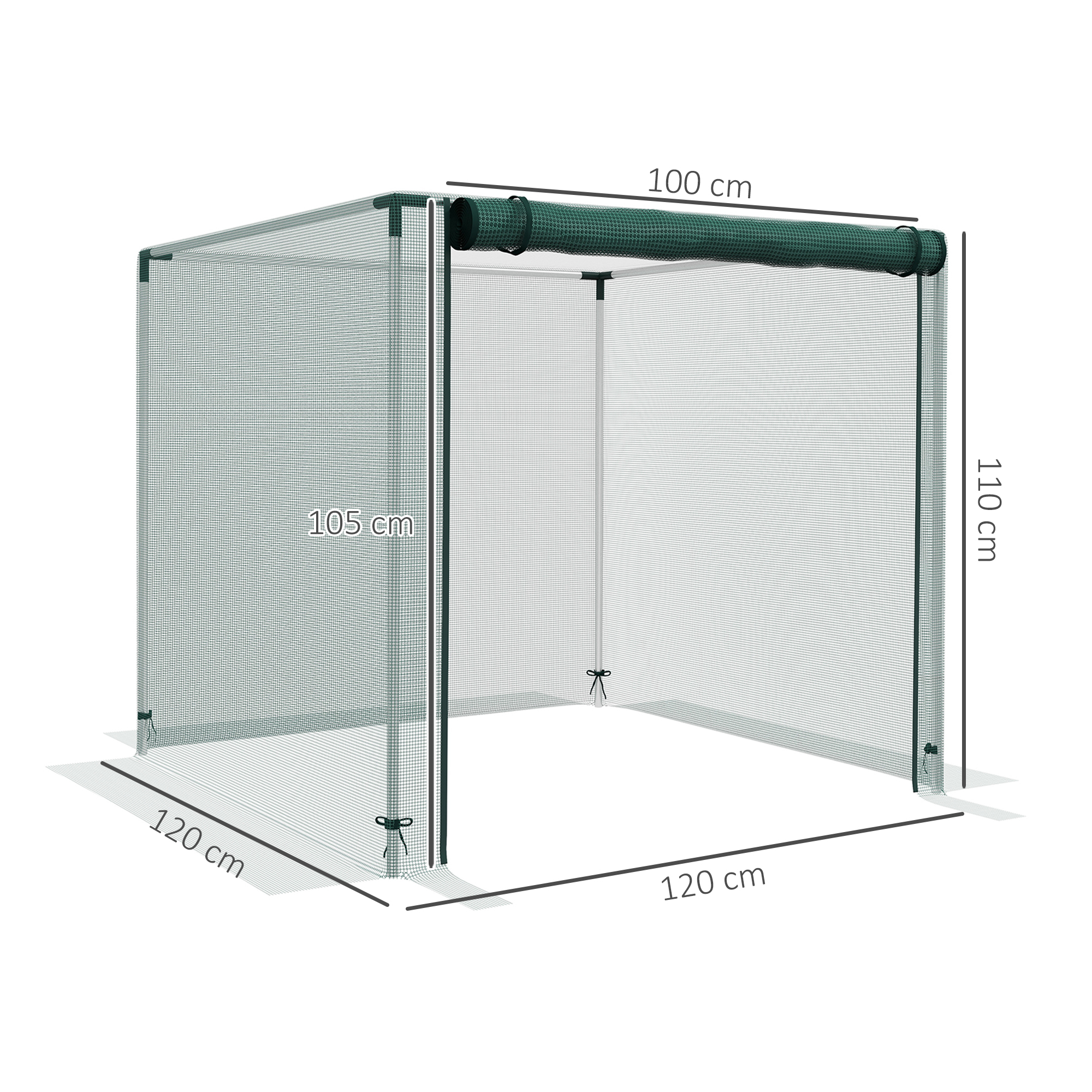 Gaiola de cultivo verde Outsunny