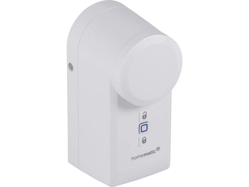 Homematic IP Smart Home Funk-Türschlossantrieb HmIP-DLD - W Komfortable & Flexible Zutrittssteuerung – für Euro-Zylinder / mit optionalem Adapter auch für CH und KABA-Zylinder – HmIP-DLD