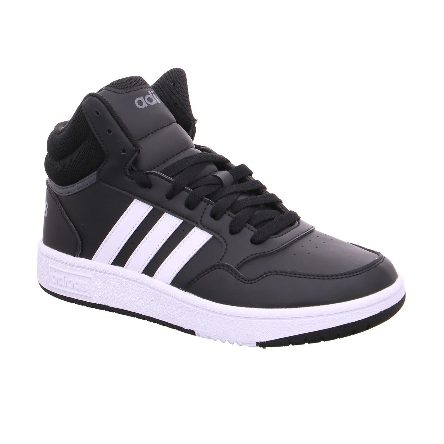 ADIDAS Kinder Sportschuh Schwarz Lederimitat