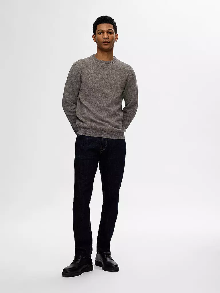 SELECTED Pullover SLHROSS grau