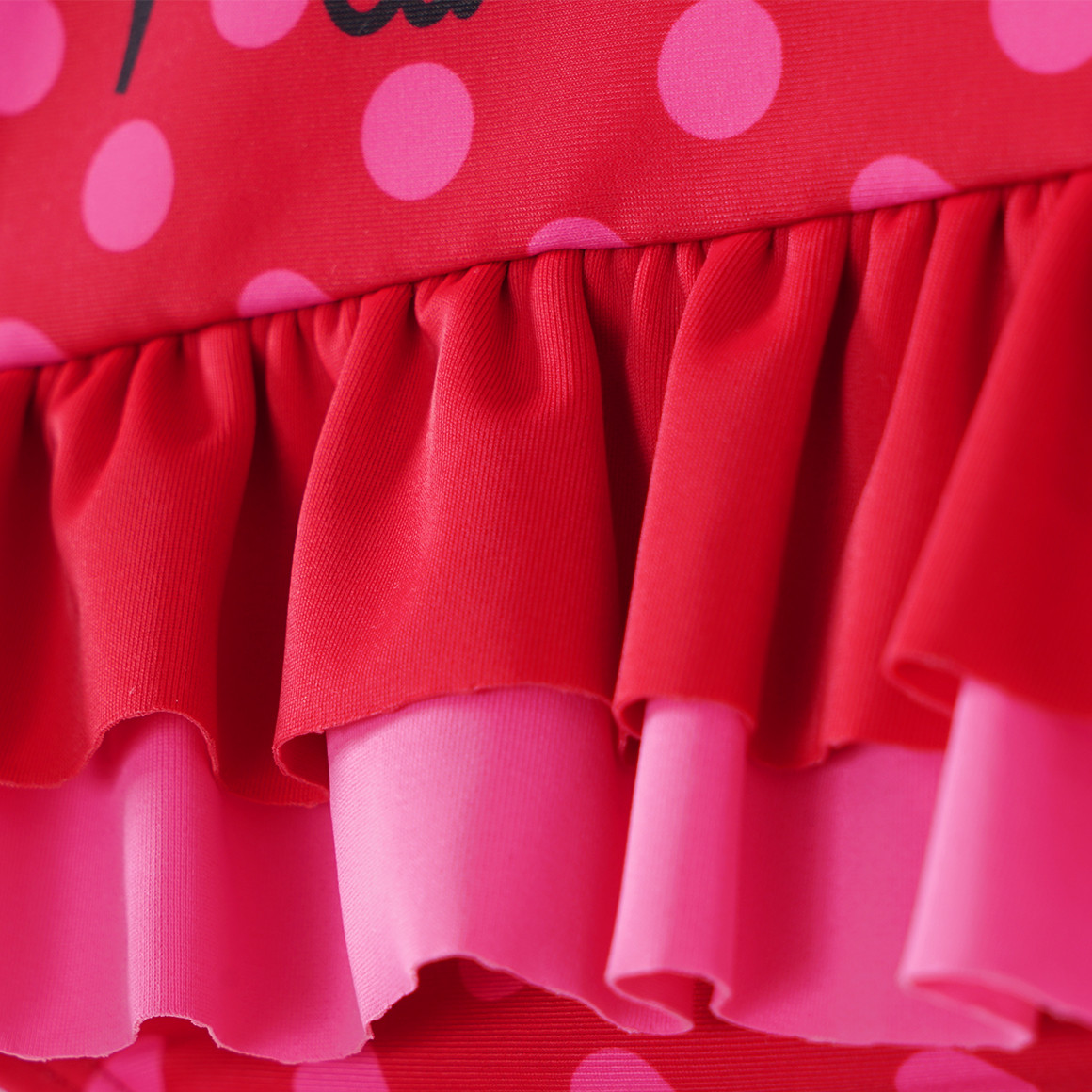 Topomini Minnie Maus Badeanzug mit Volants rot / pink