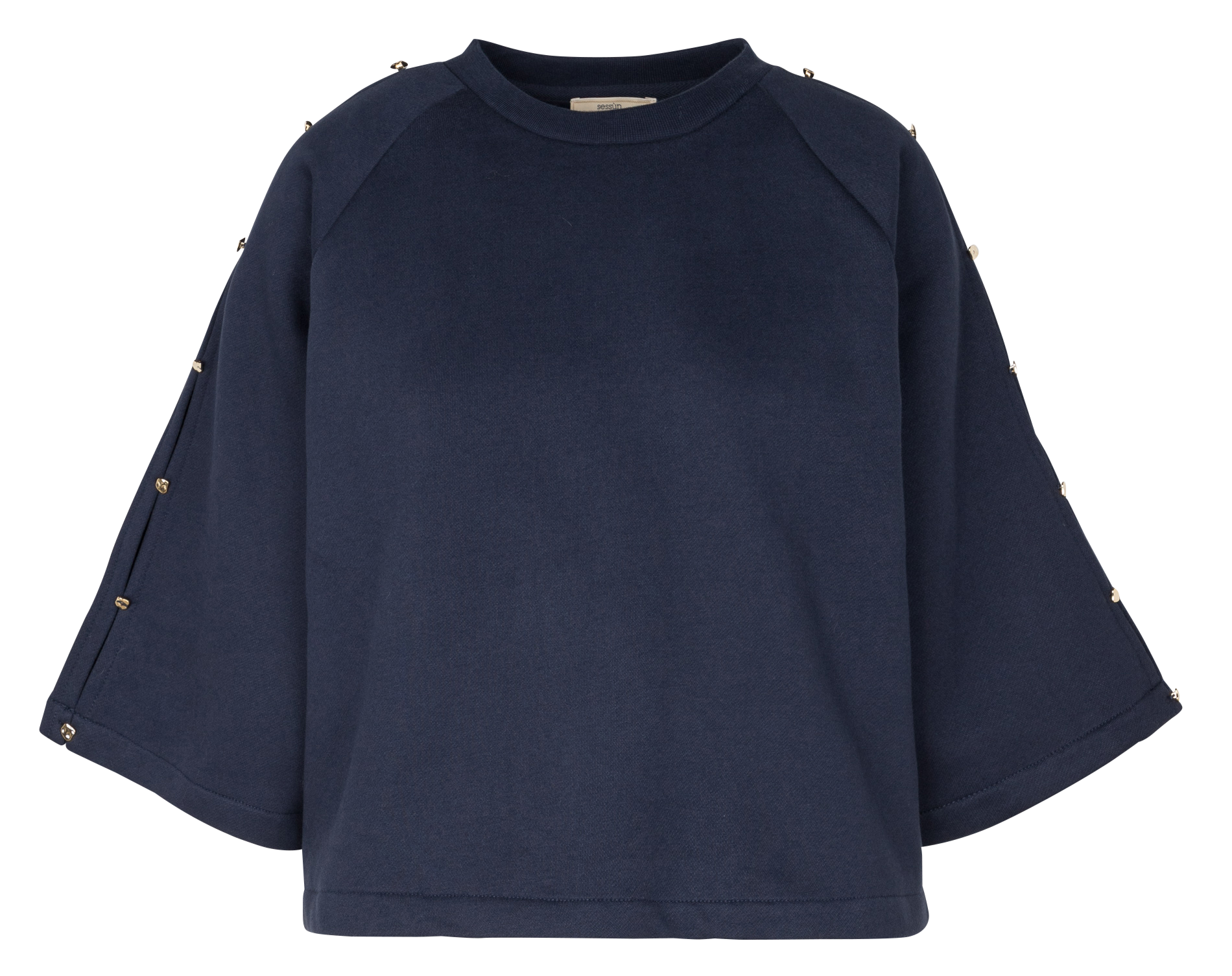 SOUND - Sweat cropped en coton | Bleu