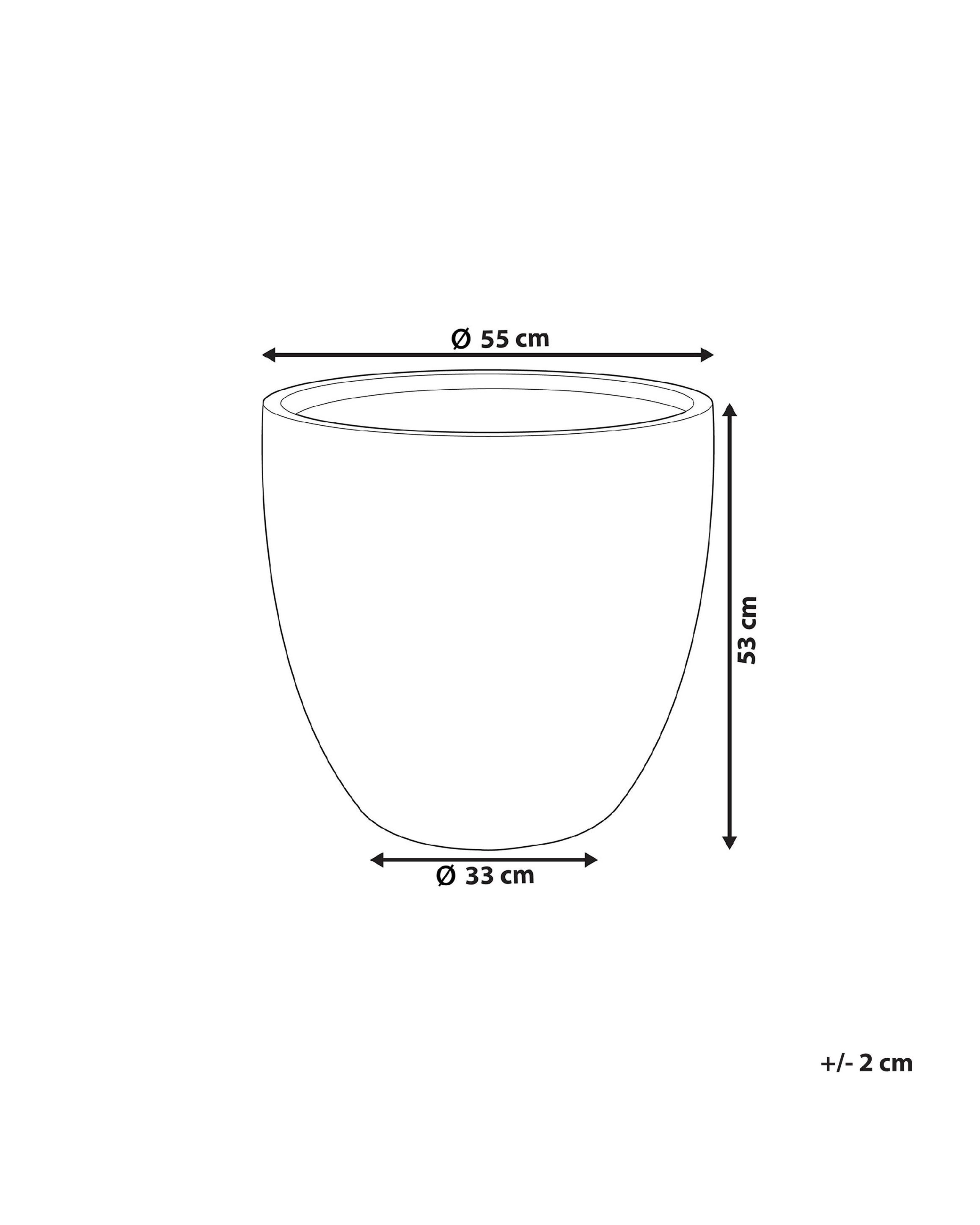 Bloempot KANNIA 55 cm Grafietgrijs
