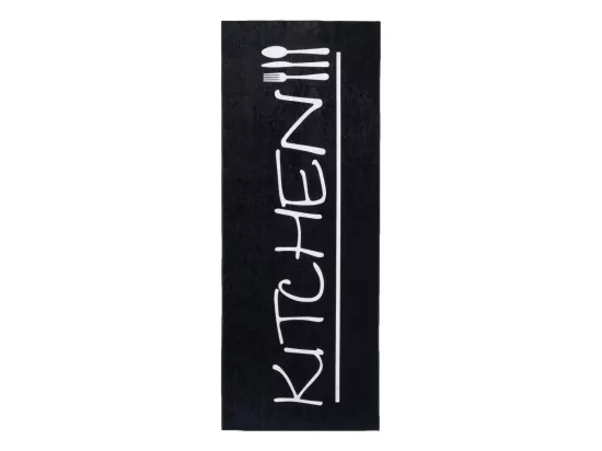 Tapis entrée Lavable 30° 50x80 noir et blanc , facile d'entretien IMPNUM 10