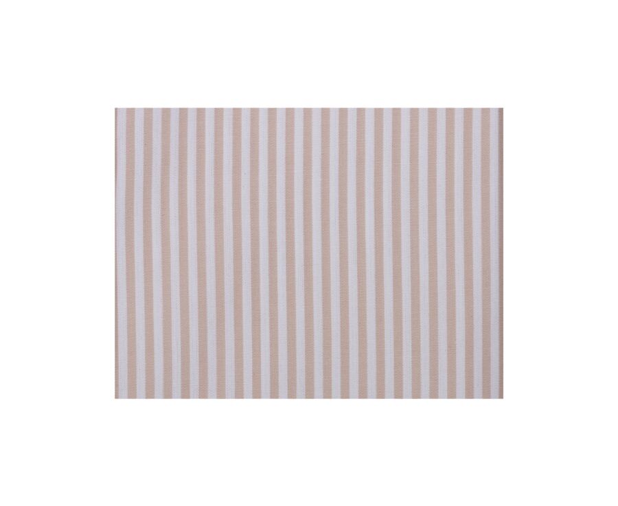 Chemise popeline rayée Beige et Blanc - MAXIMILIEN