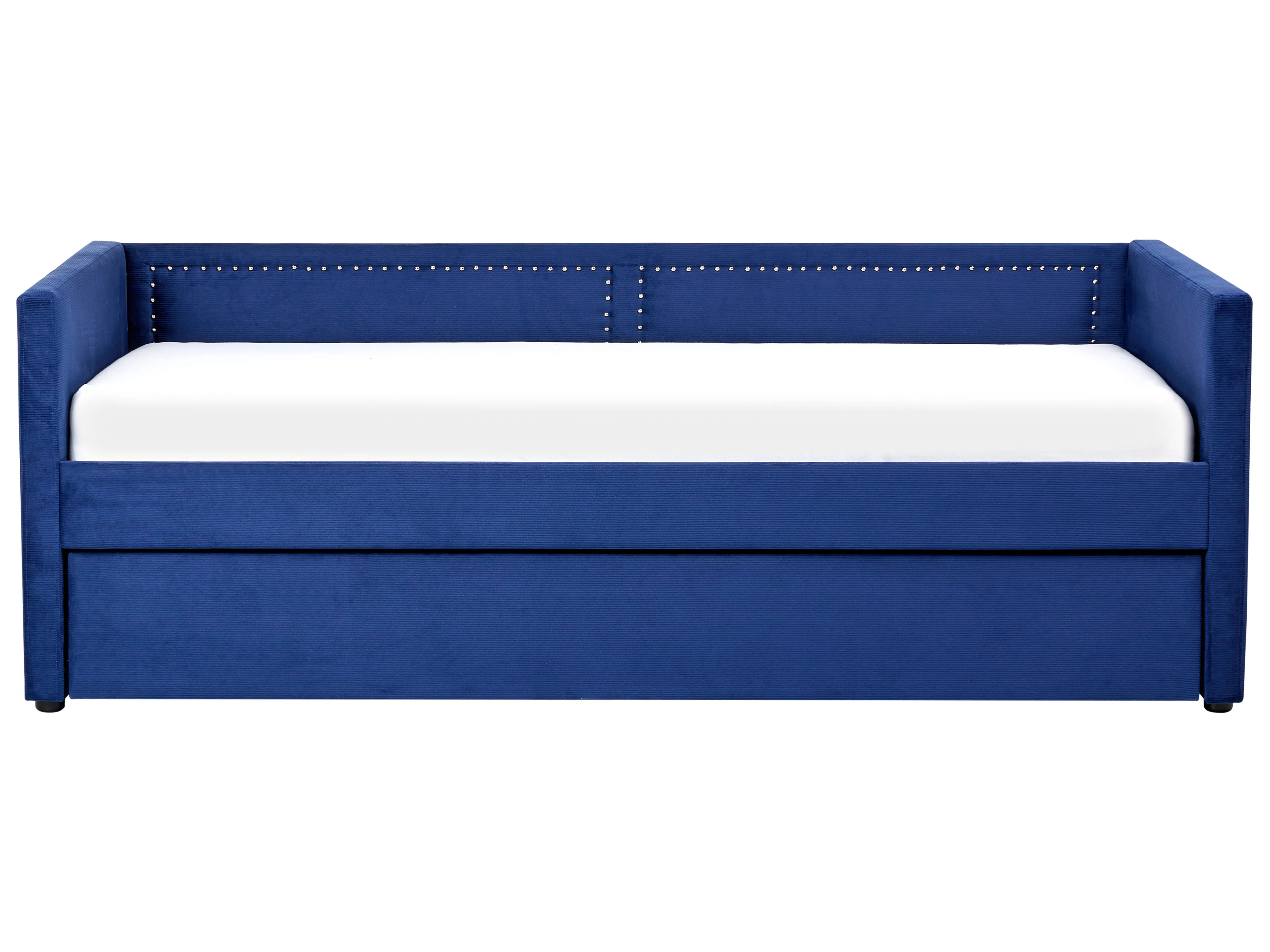 Onderschuifbed Corduroy MIMIZAN 90 x 200 cm Marineblauw