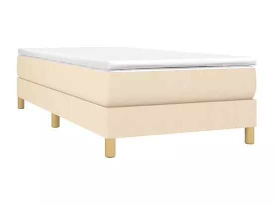 Sommier à lattes de lit Crème 80x200 cm Tissu