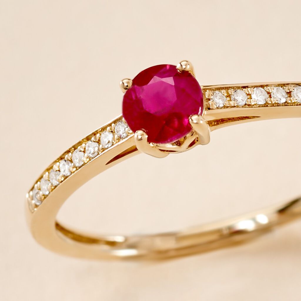 Bague Hardy Or Jaune Rubis Diamant