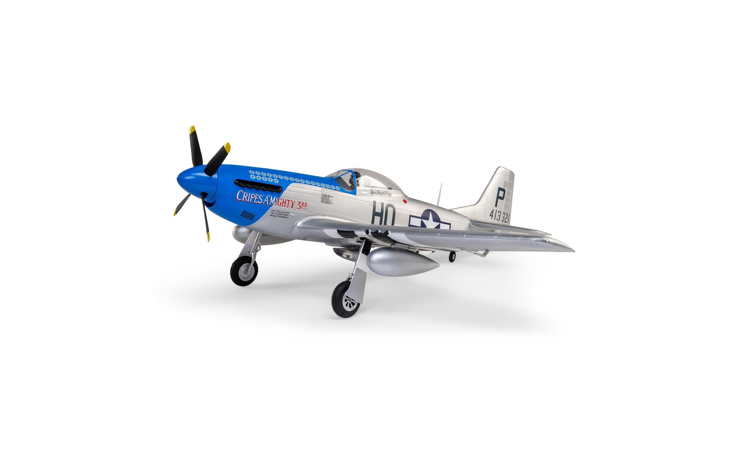 Warbird P-51D Mustang 1200 mm BNF Basic<br>Mustang «Cripes A’Mighty 3rd» Scale Warbird mit Spektrum Komponenten