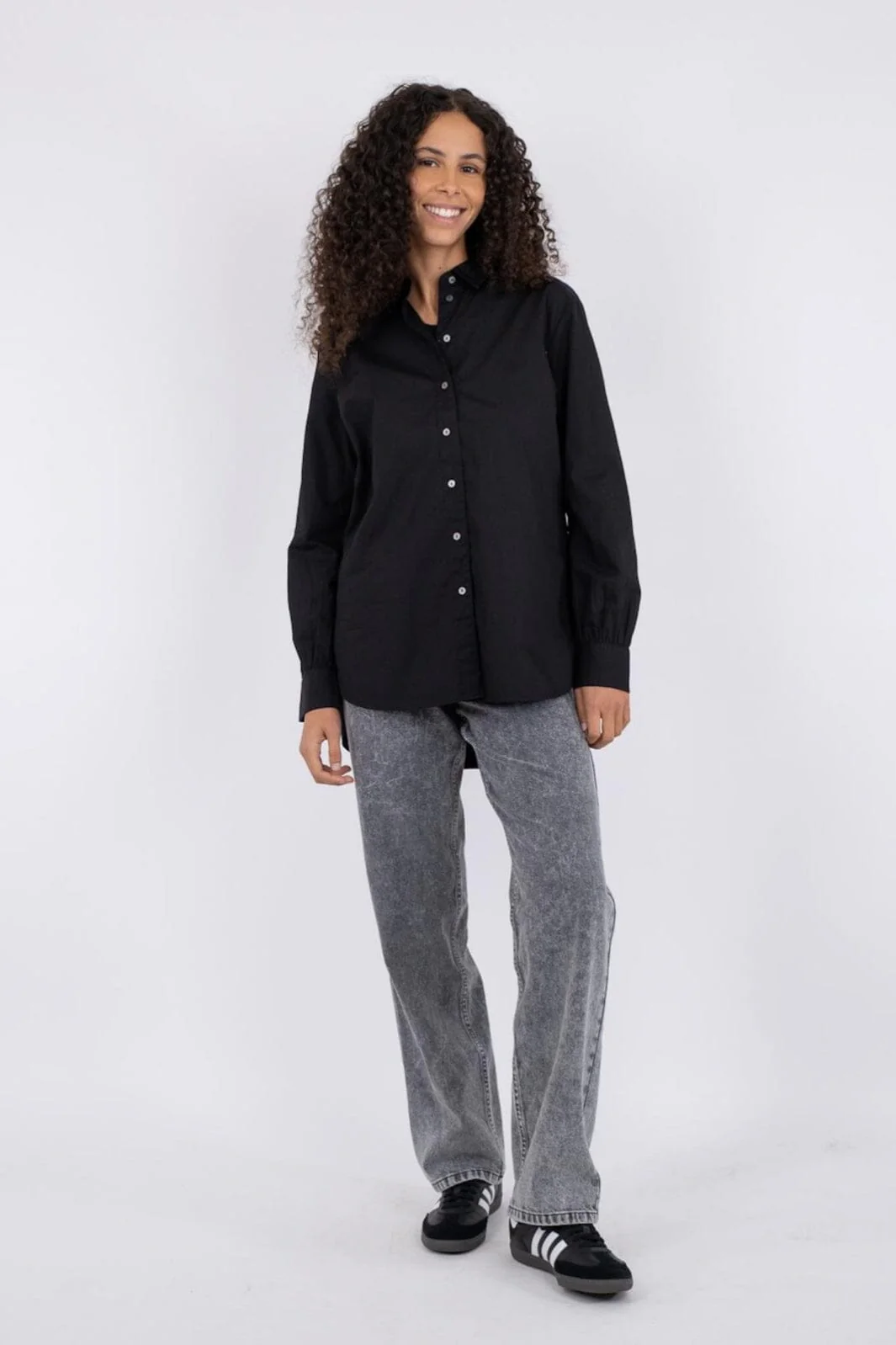 Neo Noir Margit C Poplin Shirt black
