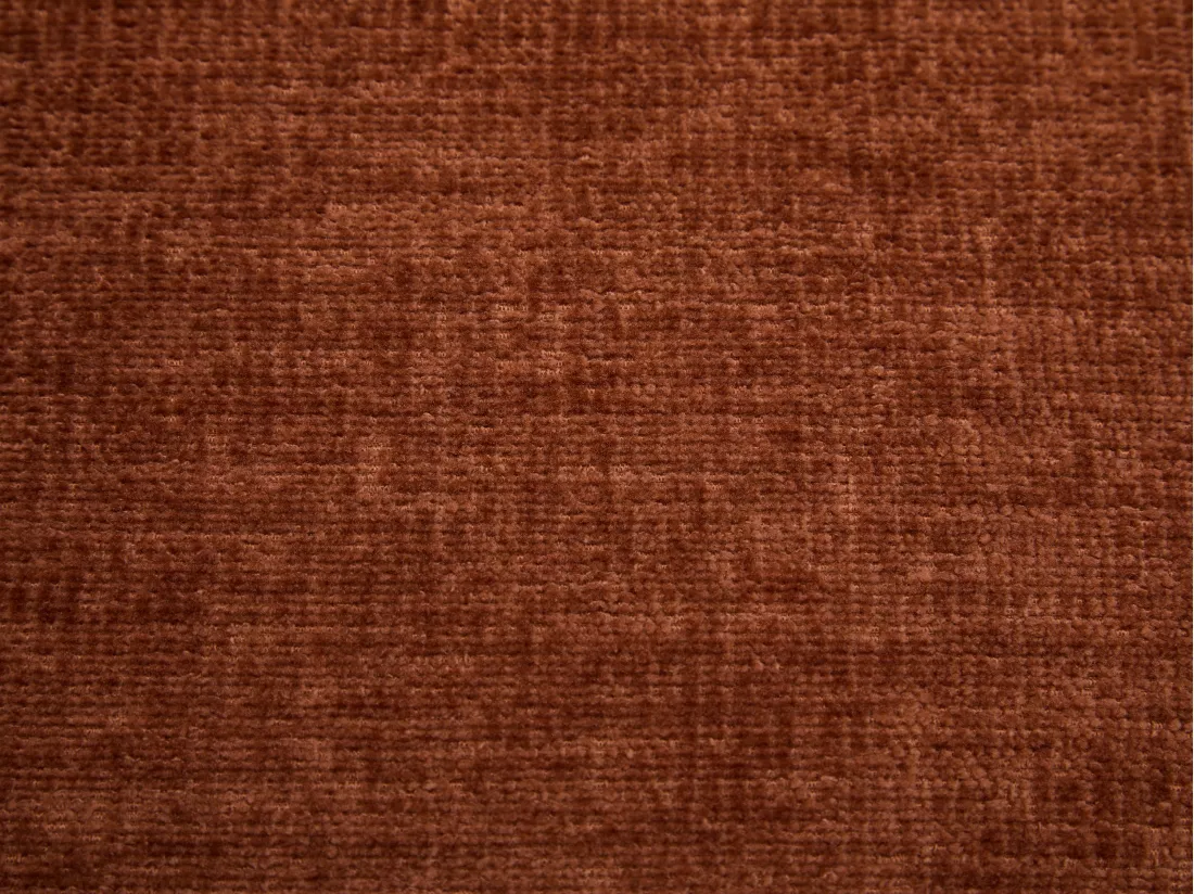 Fauteuil pivotant en tissu texturé terracotta ILMACA