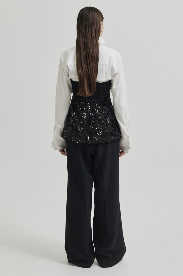 Second Female Flakes Top Black