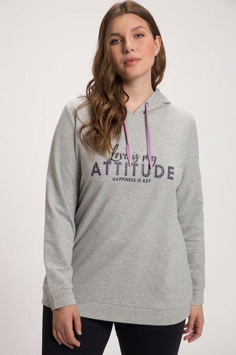 Hoodie, Kapuze, Kordel, Lagenoptik, Langarm