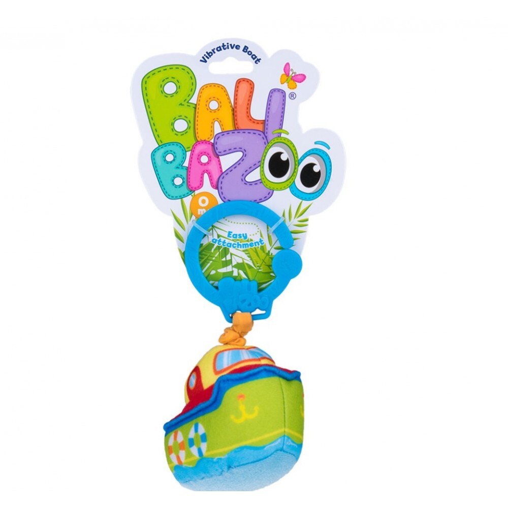 Bali Bazoo Plüschfahrzeug Vibration C-Ring Stoffspielzeug zuhause und unterwegs grün