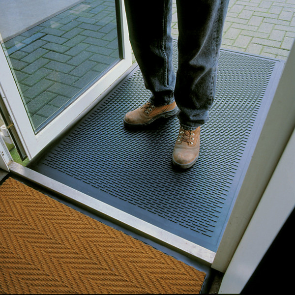 Tapis d'entrée grattant à lamelles 0,90 x 1,50 m