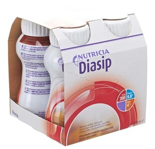 Nutricia Diasip Chocolade 4-Pack 200ML