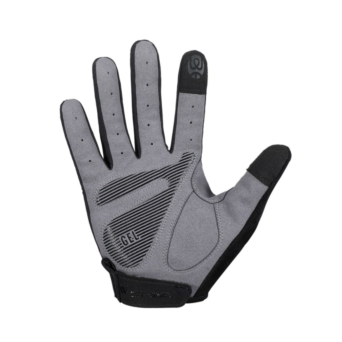 (1 Paar) Gr. XXL Kapazitive Touch Velo Fahrrad Outdoor Handschuhe - Schwarz