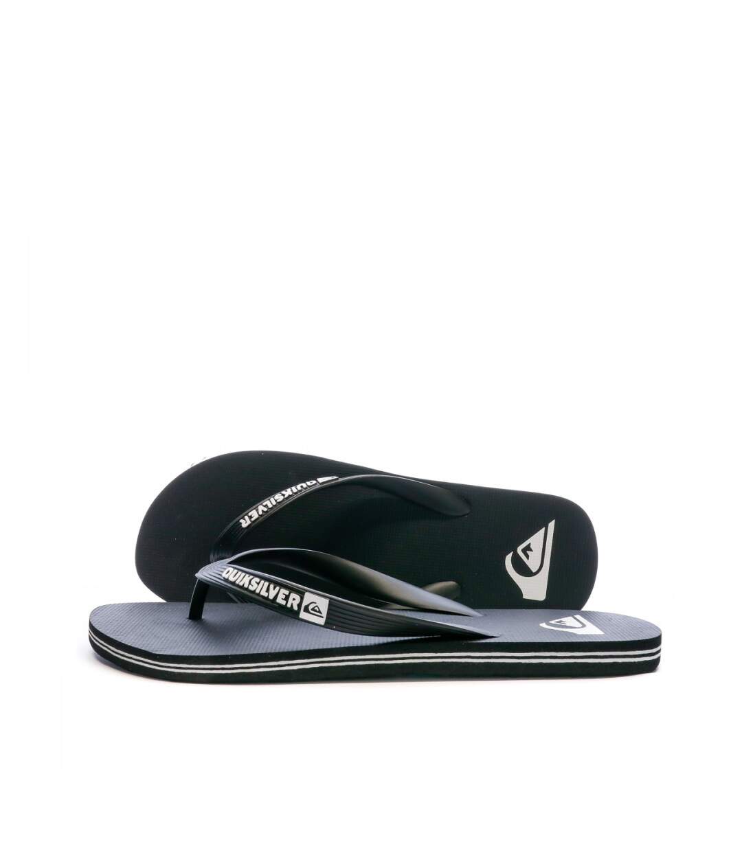 Tongs noir/blanc homme Quiksilver Molokai