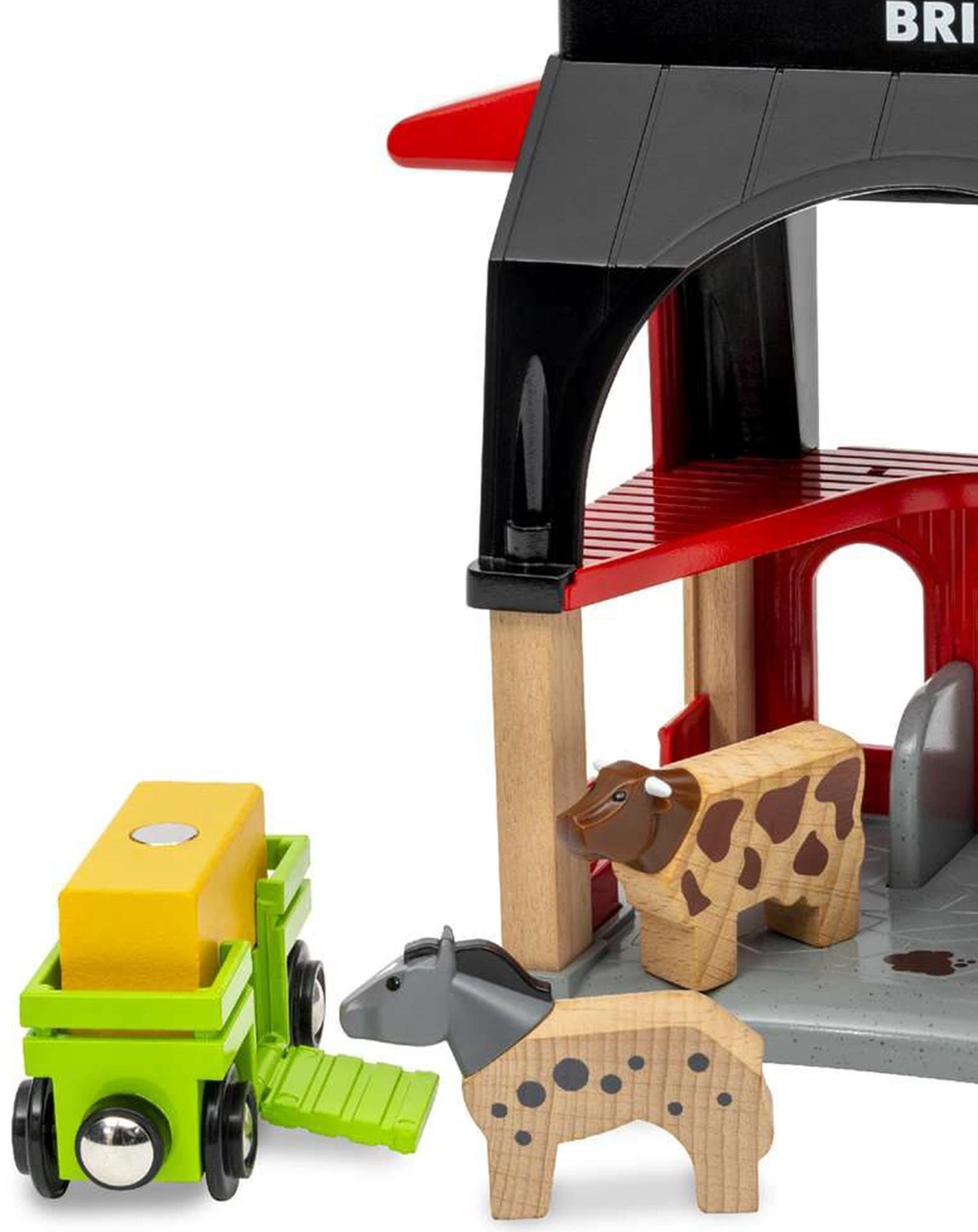 Holz-Spielset WORLD - ANIMAL BARN 6-teilig