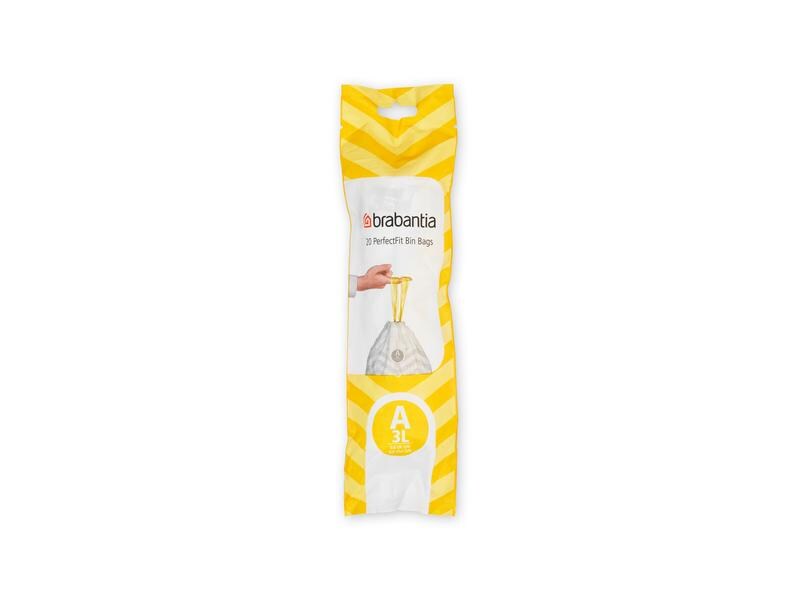 Brabantia Kehrichtsack PerfectFit 3 l, 20 Stück Abfallsack Grösse A