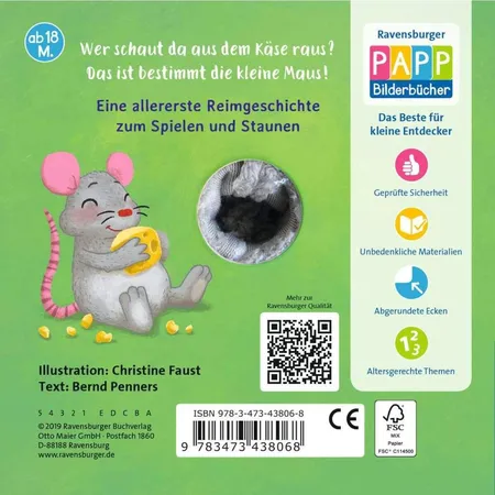 Ravensburger Mein liebstes Fingerpuppenbuch: Hallo, kleine Maus!