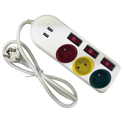 Multiprise interrupteurs individuels