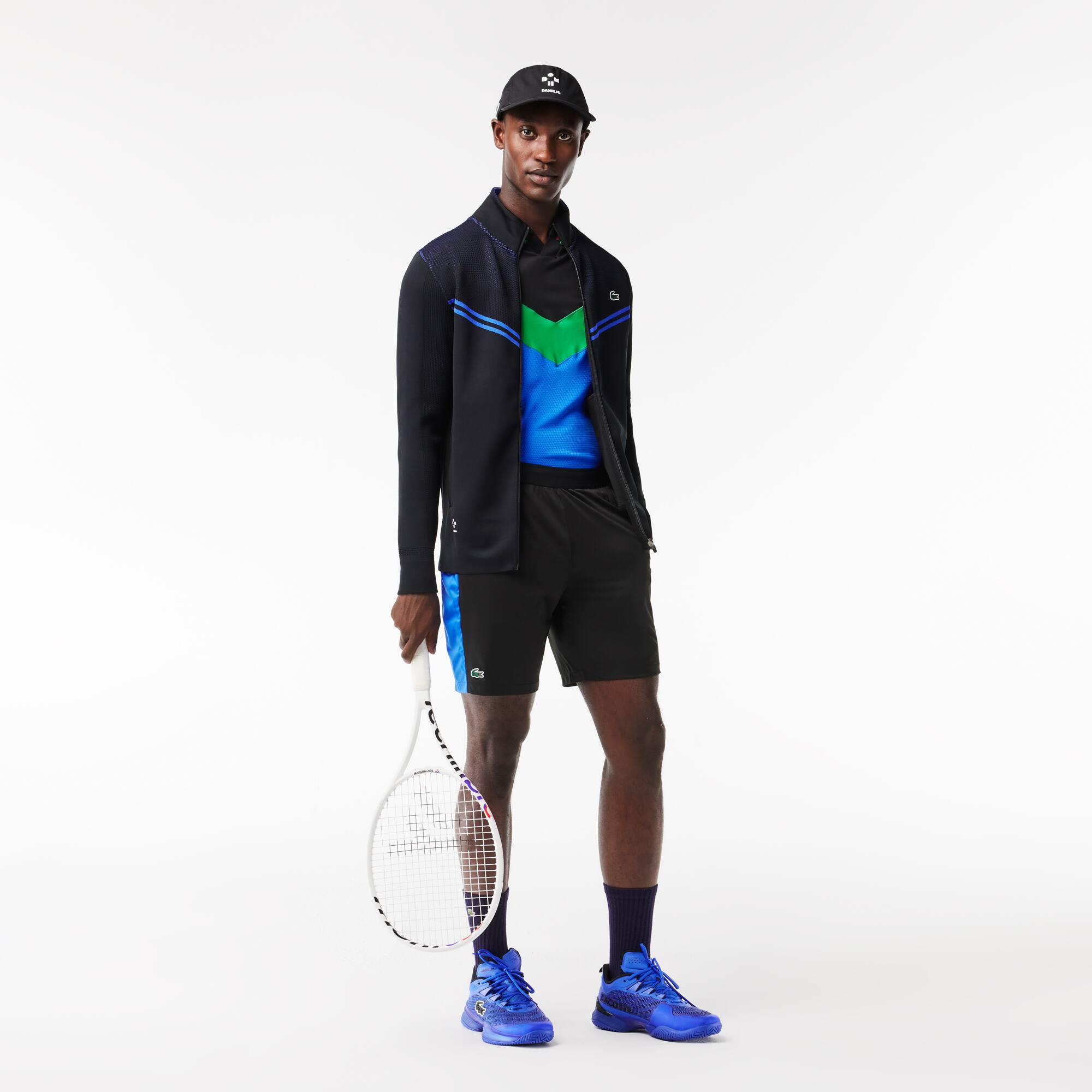 Veste d'après-match Lacoste Tennis x Daniil Medvedev Sweatshirts - Noir - Lacoste - Homme