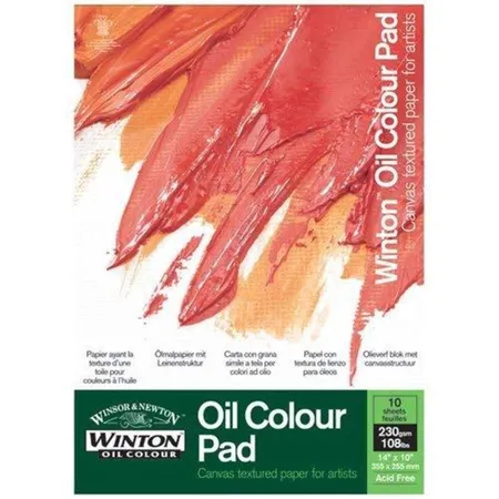 Winsor & Newton A3-Ölfarbblock, strukturiertes Leinwandpapier, 230 g/m², 10 Blatt