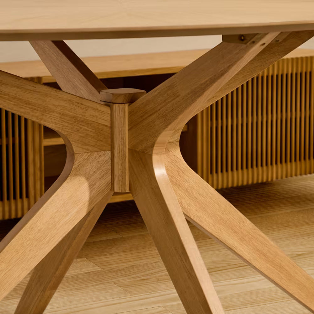 Kave Home Naanim Eettafel 180 x 110 cm - Eiken