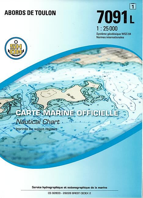 EPSHOM - 7091L ABORDS DE TOULON