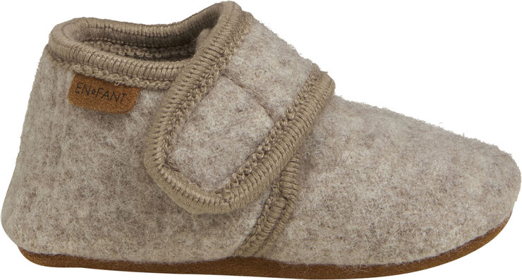 En Fant Baby Wool slippers Sand melange