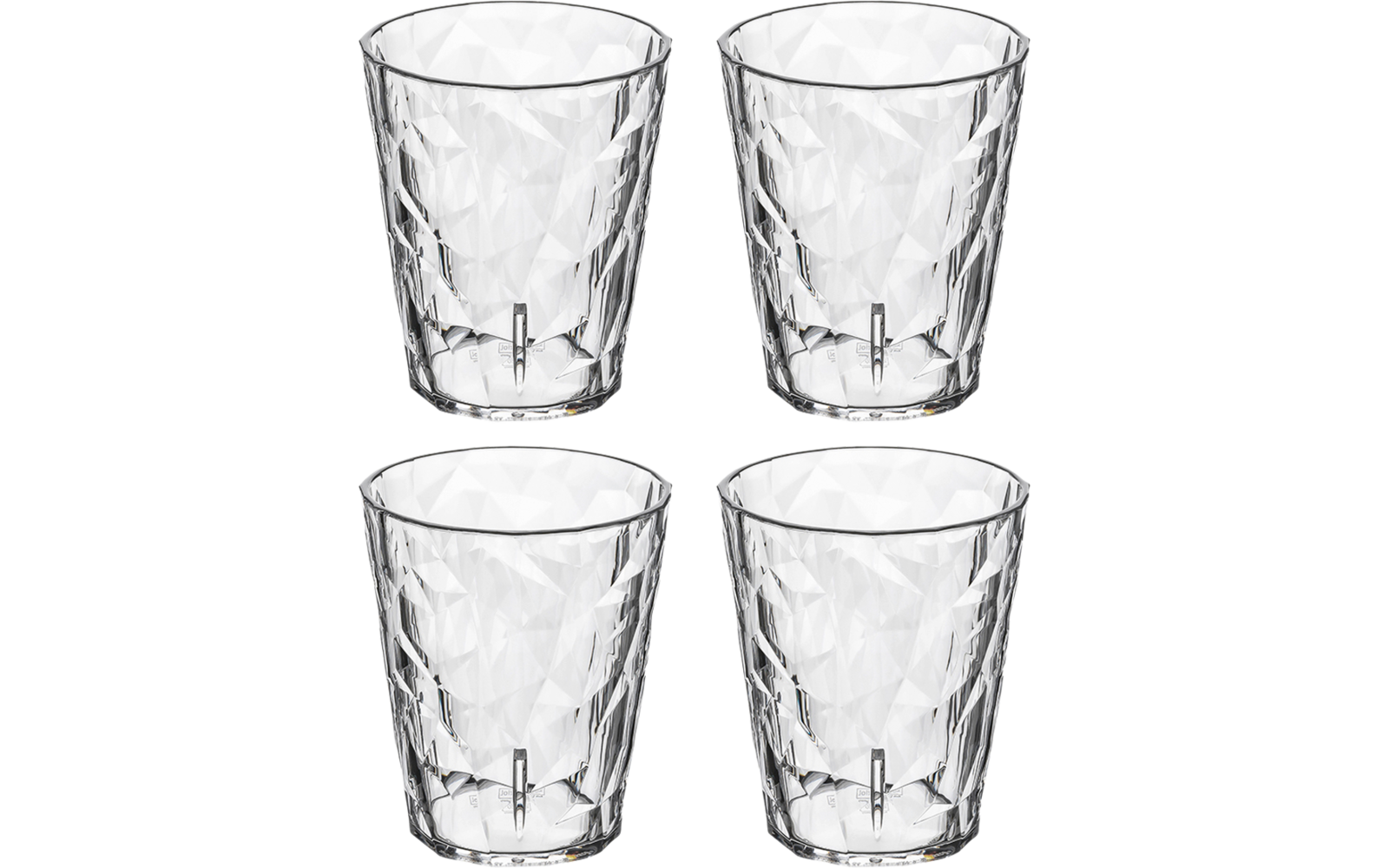 Koziol 4er-Set Superglas 250ml CLUB No. 1
