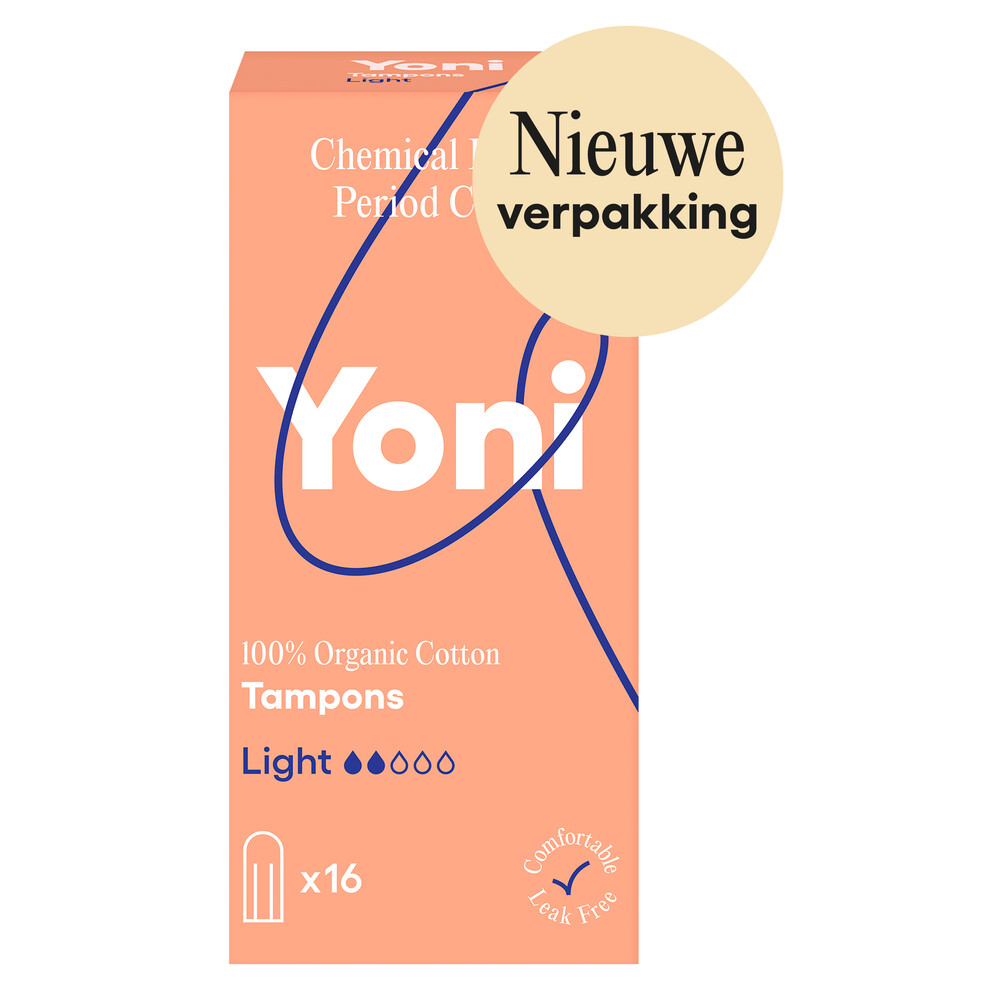Yoni Biologisch Katoenen Tampons Light16 stuks