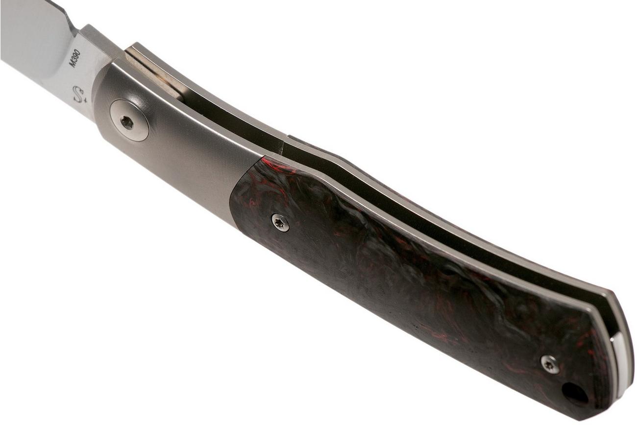 Viper Hug V5992FCR Red Carbonfiber zakmes, Sacha Thiel design