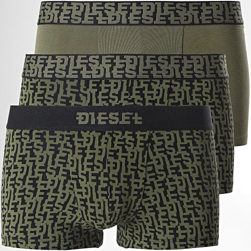 Lot De 3 Boxers Damien 00ST3V Noir Vert Kaki